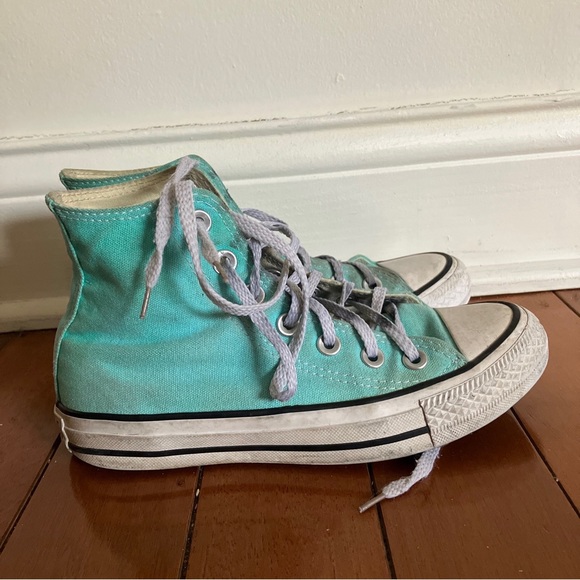 Teal converse - Picture 4 of 5